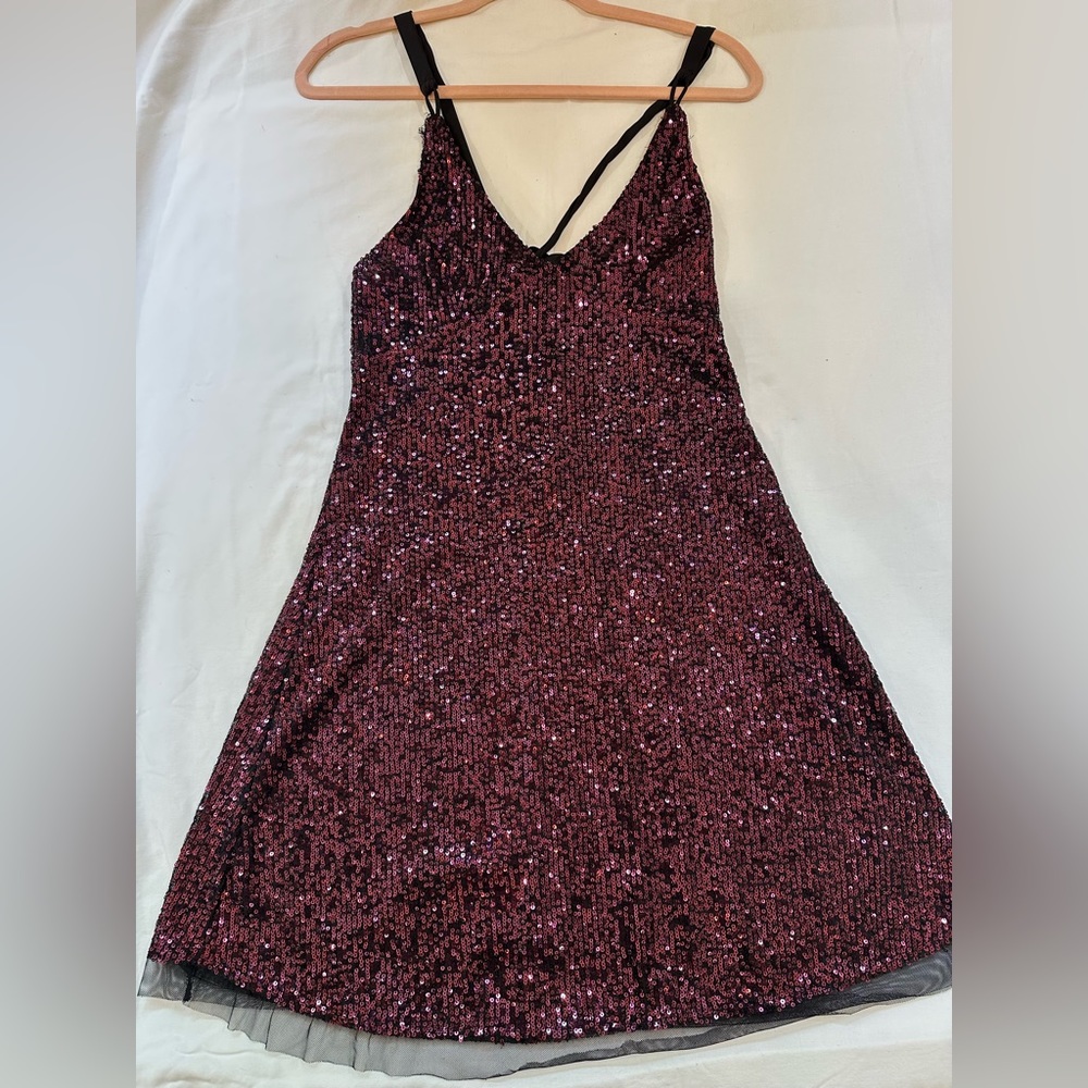 Free People Black and Purple Mini